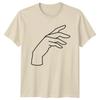 Minimalist Outline Drawing Of A T-Shirt Line Art Hand Design Birthday Gift