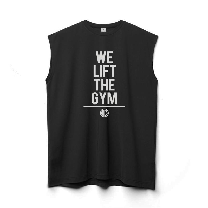 Muscleguys High Street Ležérní Sportovní Bez Rukávů Vesta Pánské Volné Fitness Tréninkové Tričko