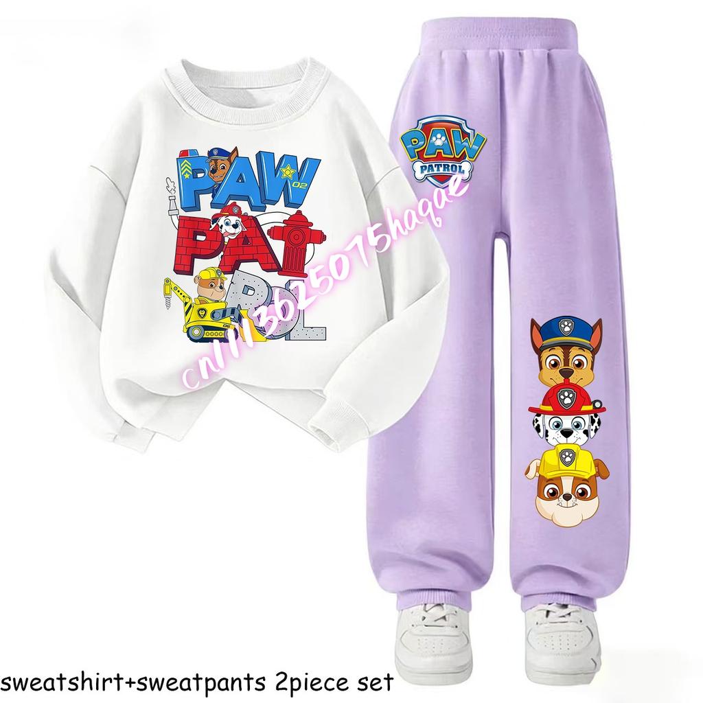Kids Casual Tracksuit Sweatsuit Boys Sport Pullover Long Pant Two Piece Set Children's Hoodies Sets Spring New