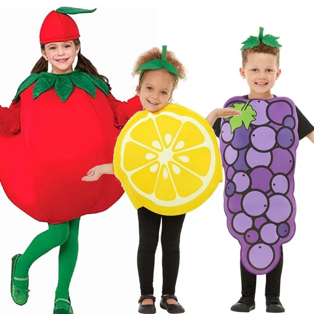 Food Fruit Veggie Costume Performance Stage Kids Performance Suit Halloween Party