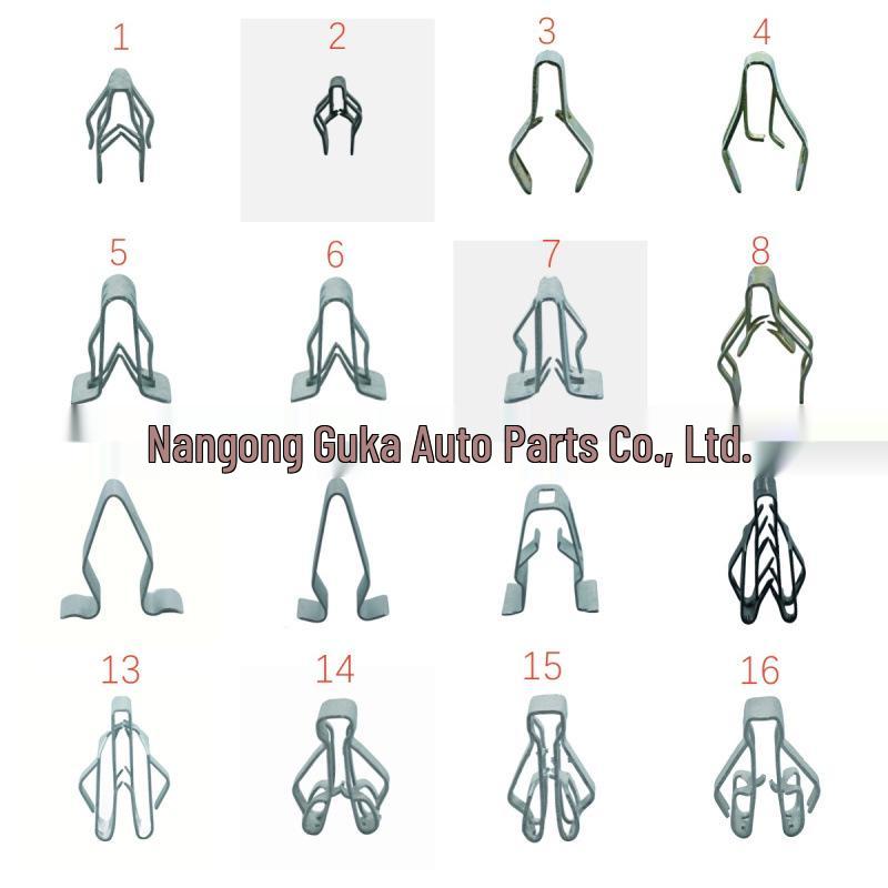 Galvanized Metal Snap Fastener: V-Shaped and U-Shaped Steel and Stainless Steel Clips