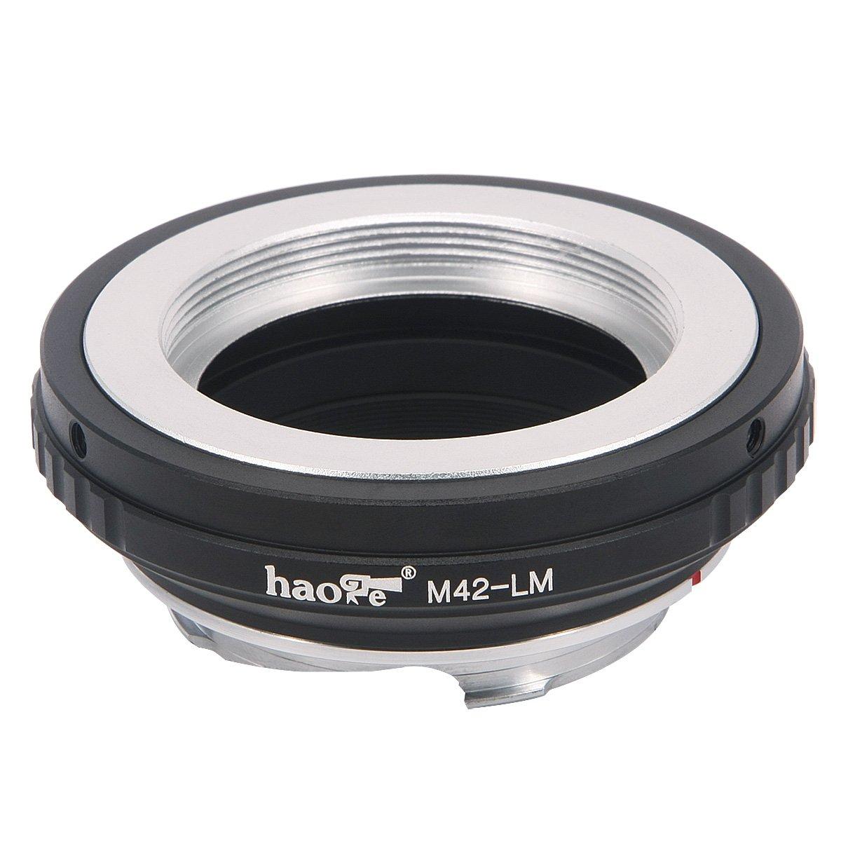 

Haoge Lens Mount Adapter M42 42mm Screw Mount Lens to Leica M LM Mount including M Cameras, M240, M240P, M262, M3, M2, M1, M4, M5, M6, MP, M7, M8, M9,