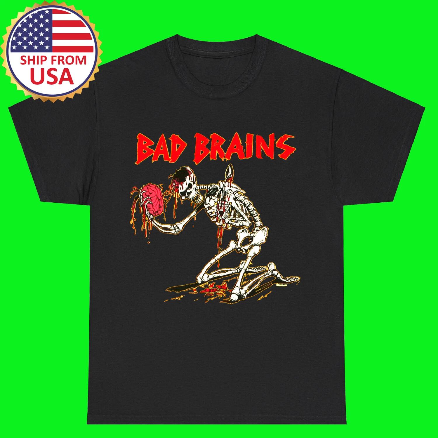 Bad Brains Black T-Shirt Tee Top Unisex 2XL