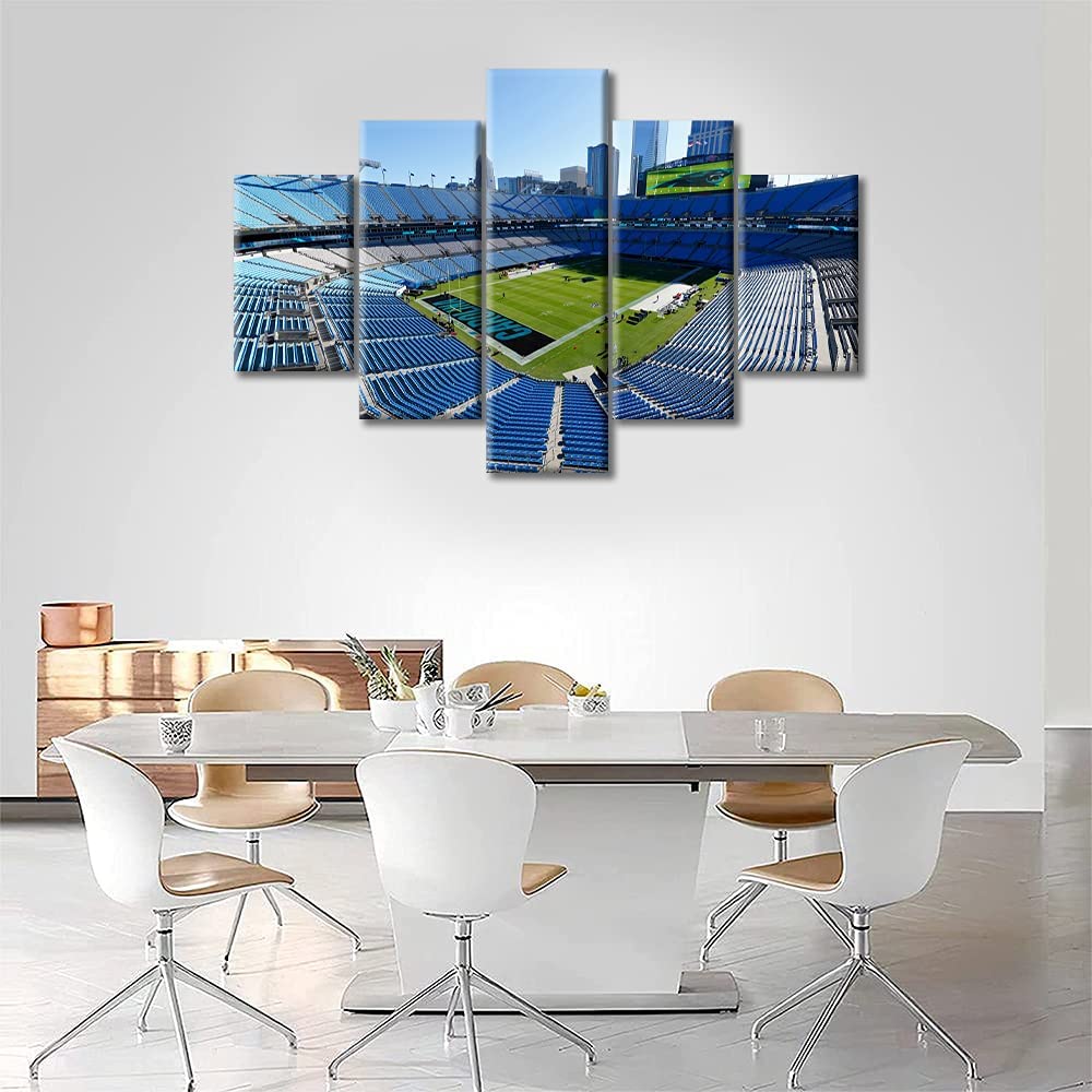 

5 шт., футбольный банк Америки, стадион, комната, печать, синие спортивные фотографии для мальчиков, настенное искусство, современные 5 шт., холст, картины, постер