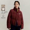 INMAN Women's Stand-Collar Thickened Duck Down Short Puffer Jacket