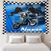 Custom Name Off-road Motorcycles Print Tapestry, Backdrop, Easy Setup, Ideal for Bedroom, Office & Living Room, with Aesthetic Wall Hanging Decor.