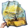 New Versatile Imitation Silk with Suit Silk Scarf Fashionable Women's Small Square Silk Scarf French Spring and Autumn Scarf
