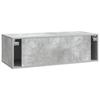 Wall Mounted TV Cabinet Concrete Grey 98 x 41 x 30 cm