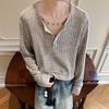2025 Retro Vertical Stripe Long Sleeve Sweater - Unisex Autumn Trend