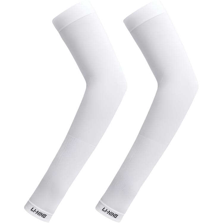 Li Ning Polyamide Sun Protection Sleeves Unisex White QJ063-1 F