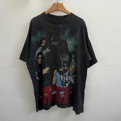 Abgenutzte Vintage 90er Faith No More ‘Angel Dust’ Band-T-Shirts