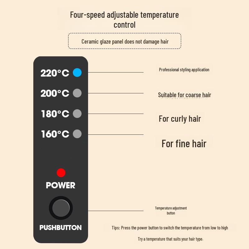 Lockenstab und Glätteisen mit doppeltem Verwendungszweck – Keramik, schont die Haare, automatisch, für den Heim- und Friseurgebrauch, kompakte Größe