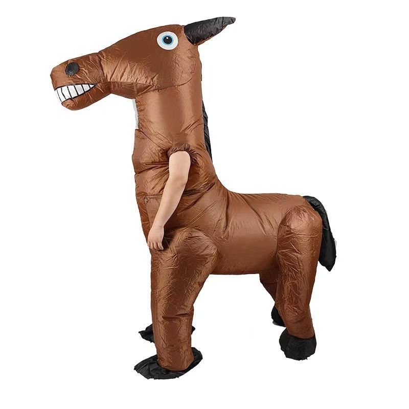 New jazz horse inflatable suit performance makeup props costume zebra inflatable suit