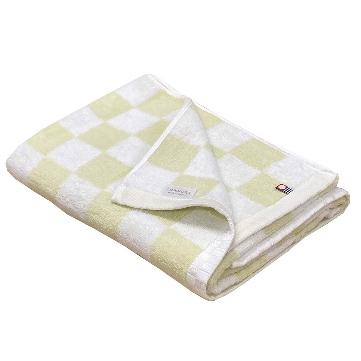 

Imabari Towel Bath Towel 1 Piece Pastel Check Green 65x120cm Absorbent Volume Firm Check Large Absorbent Towel imabari towel Imabari bath towel зелёный