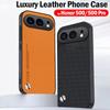 Capa de Couro para Honor 500 Pro / Capa Honor 500 Textura de Fibra Fashion Proteção em Couro PU à Prova de Choque Tampa Traseira