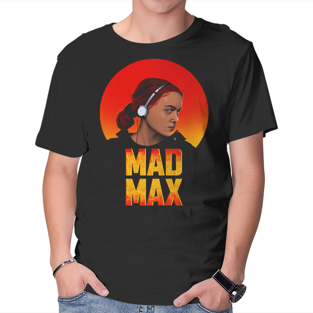 Unisex Crew Neck T-Shirt Mad Max Graphic Short Sleeve Casual Tee XXXL