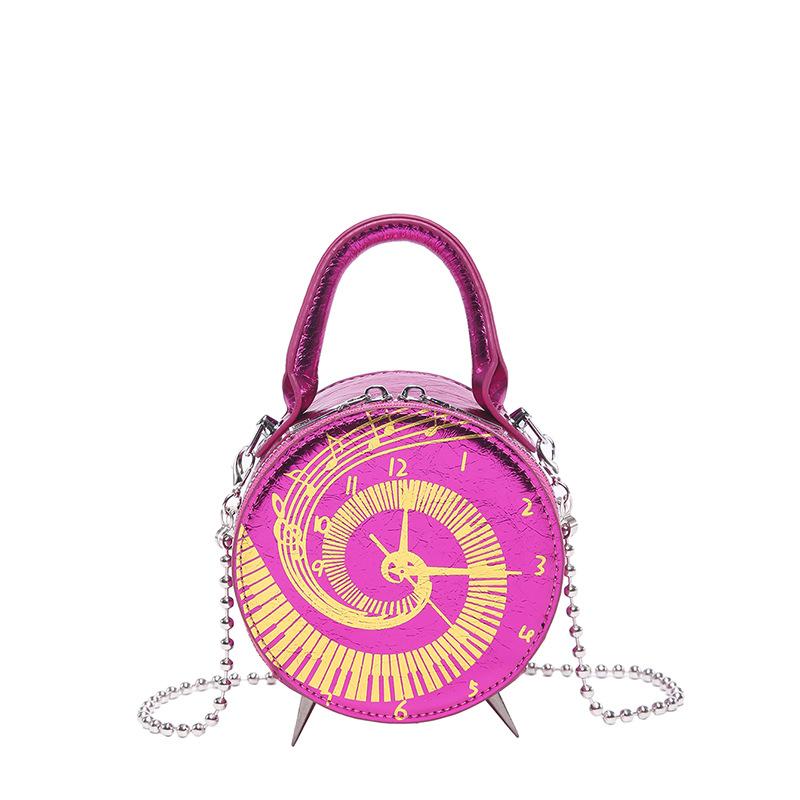 Personalized and creative watch small bag 2025 new Mori sweet girl niche versatile portable chain small round bag