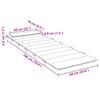 Sun Lounger Cushion Grey 180 x 60 x 4 cm Oxford Fabric