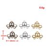 Geometric Flower Multi Loop Connectors Metal Links For Earrings Accessories Parts