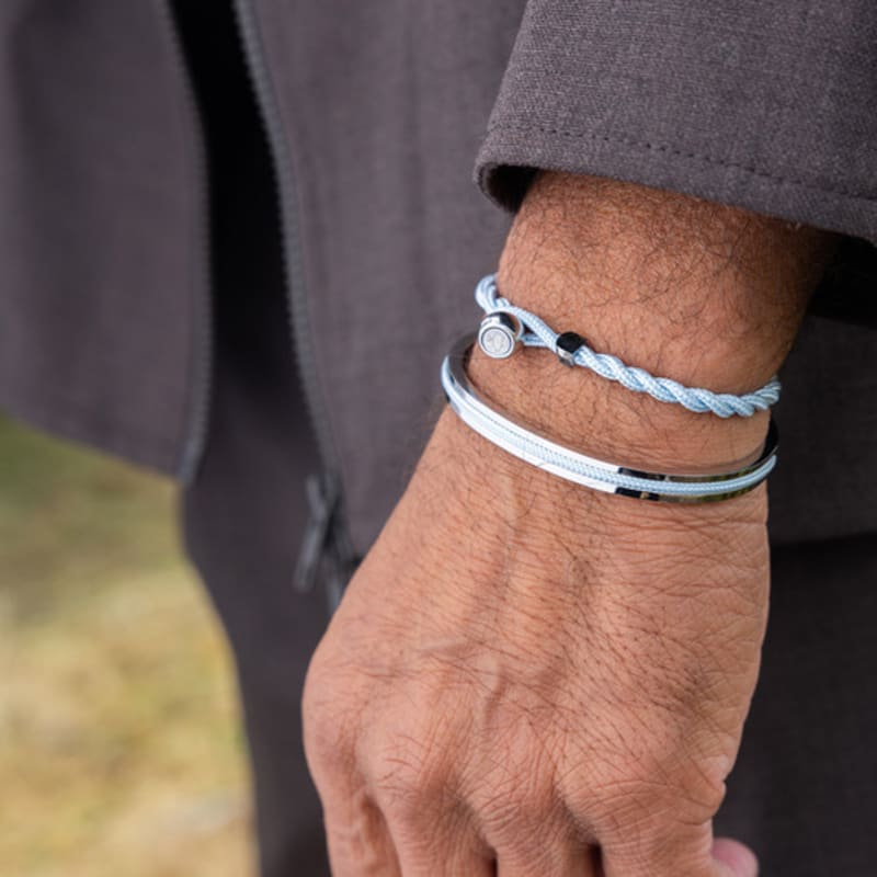 PIG & HEN Nabak 6 Bracelet - Arctic Blue X Silver