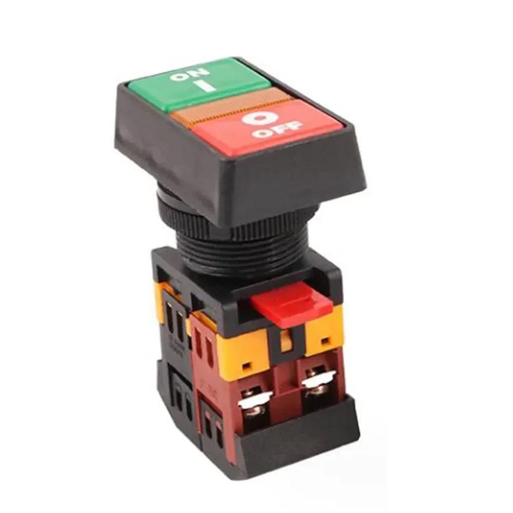 1pcs PPBB-30 ON/Off Start Stop Button Switch Self-reset/Momentary Light Switch 20A Push Button Switch 24V 220V 380V
