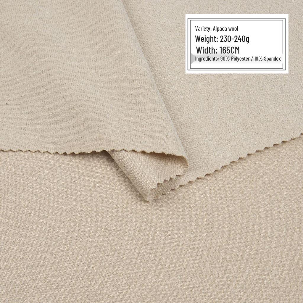 Alpaka-Woll-Wildlederstoff für Schuhe, Sofas, Gepäck & Bekleidung