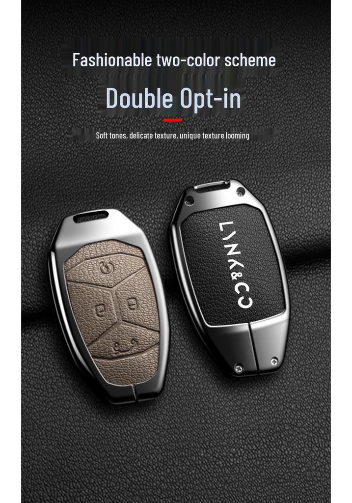 Lynk & Co 03 Key Case: Anti-Drop Protective Shell with Buckle for Models 01/02/05/06/08/09 - Men & Women