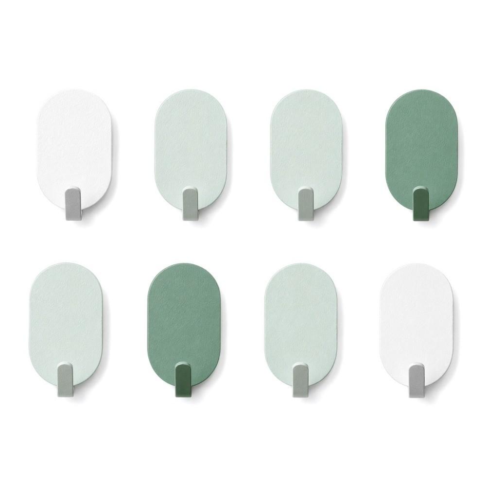 8 PCS Easy Install Adhesive Hook Iron Robe Hook Simple Coat Hook  Home Supply