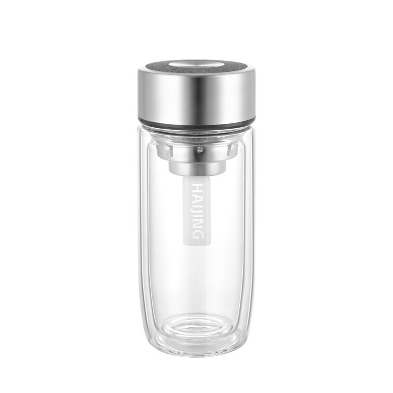 Goose Egg Double-Layer Glass Cup: Men's Car Tea Cup, Women's Pocket Cup, High-End Gift