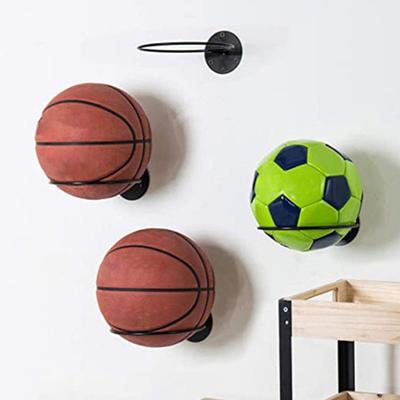 1 Set Ballhalter zur Wandmontage, stark belastbar, Mehrzweck-Basketball-Fußball-Aufbewahrungsrahmen aus Eisen, Wohnzimmer