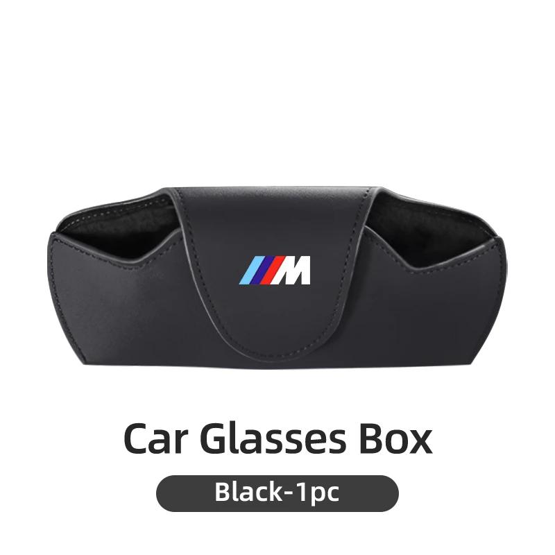Car Sticker 2025 Hot Car Sun Visor Eyeglass Storage Box Leather Glasses Protective Case For BMW E46 E90 E60 F10 E39 F30 E36 F20