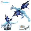 Superior-Grade 1646Pcs First-Class Creative High-Standard Mythical Fantasy Creature High-Standard Assembly Construction-Blocks Collection Kit Ice