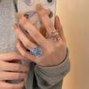 Südkoreas Neuer Plüsch-Teddybär Öffnungsring Damen Herbst Winter Süß Niedlich Cartoon Zeigefingerring Nischendesign Verstellbar