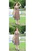 Elegant Summer Floral Dress for Middle-aged Women - Chinese National Style, Short Sleeve Maxi