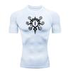 Mode Fitness Herren Sport T-Shirt Training Kompression Workout Rashgard Tops Schnell Trocknend Atmungsaktiv Kurzarm Laufen Hohe Elastizität