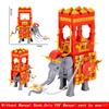 Creative Medieval Lotr Castle Knight Rome Spartacus Orc Elephant Chariot Siege Engine Model Building Blocks Bricks Toys Gift