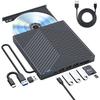 7-IN-1 USB3.0 Type-c External CD DVD RW Drive Portable DVD CD Player Burner Reader Multi-Function Optical Drive for Laptop PC