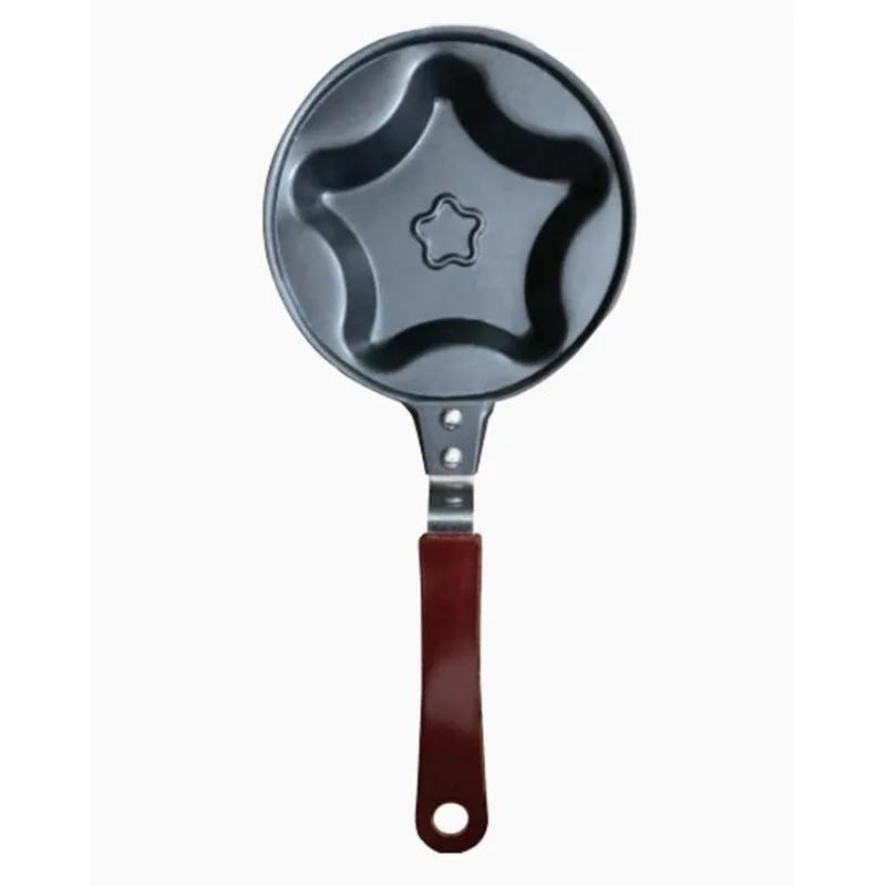 Mini Egg Fry Kitchen Supplies Breakfast Love Pan Pancake Pan Heart Omelette Pan Jarhead Without Pot Cover Cast Iron Black Items