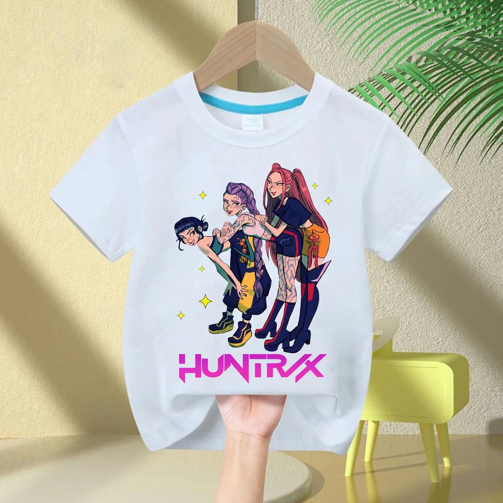 Children's Clothing T Shirt Summer New KPop Demon Hunters Kids Girls Boys Girls T-shirt Casual O-Neck Short Sleeve Tops