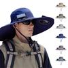Wide Edge Solar Fan Outdoor Fishing Hat-Solar & USB Charging, Sunscreen Sun Hat With Fan, Solar Fan Hat For Outdoor Summer Camping Beach
