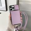 Crossbody Lanyard Zipper Wallet Phone Case for IPhone 15 14 Plus 13 12 Mini 11 Pro XS Max X Card Slot Holder Soft Leather Cover
