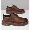 Men Breathable British Style Casual Business Leather Slip On Outdoor Shoes