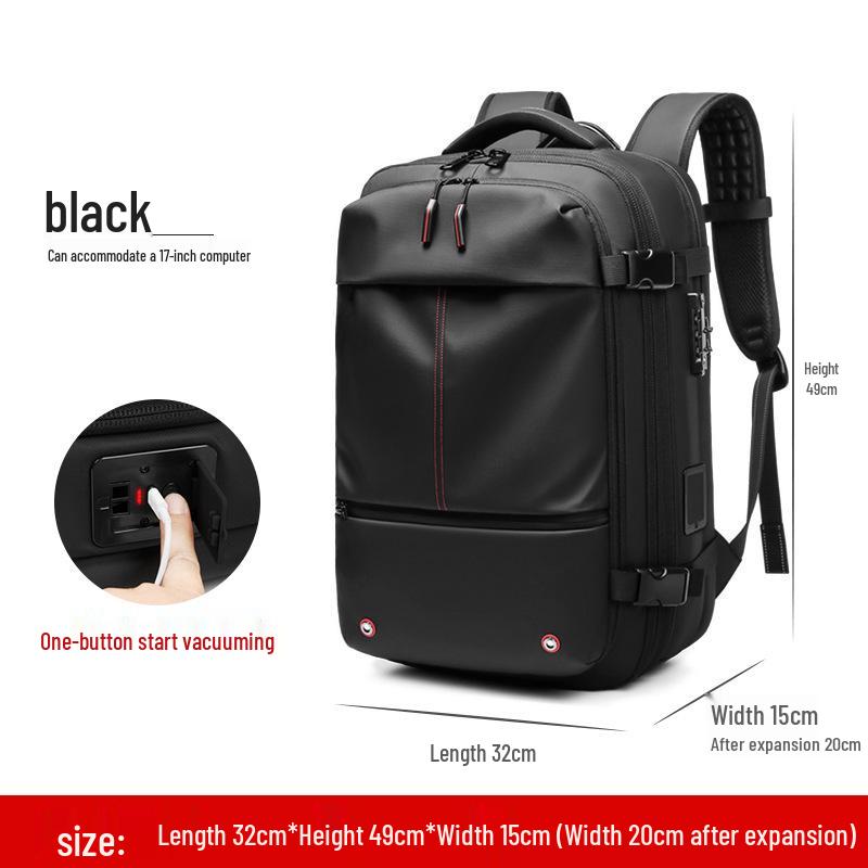 Men's Large-Capacity Multifunctional Backpack: Water-Repellent Travel and Laptop Bag