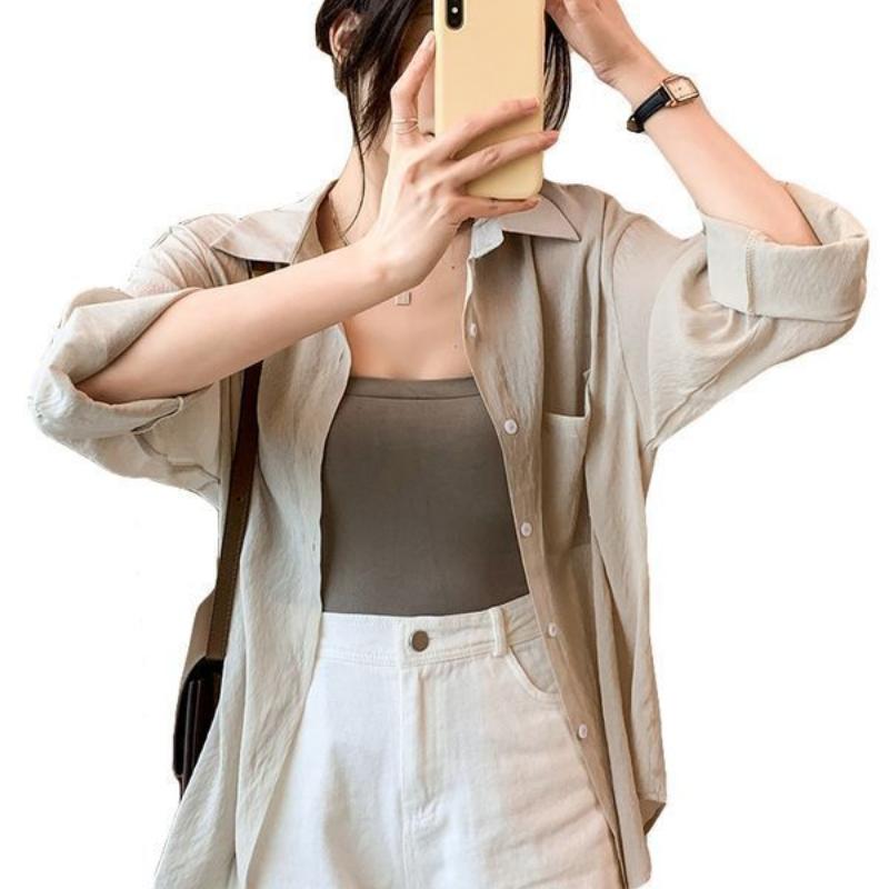 Sunscreen Shirt Women's UV Protection Summer Shawl Air Conditioning Outfit Cardigan Lightweight Top Jacket
