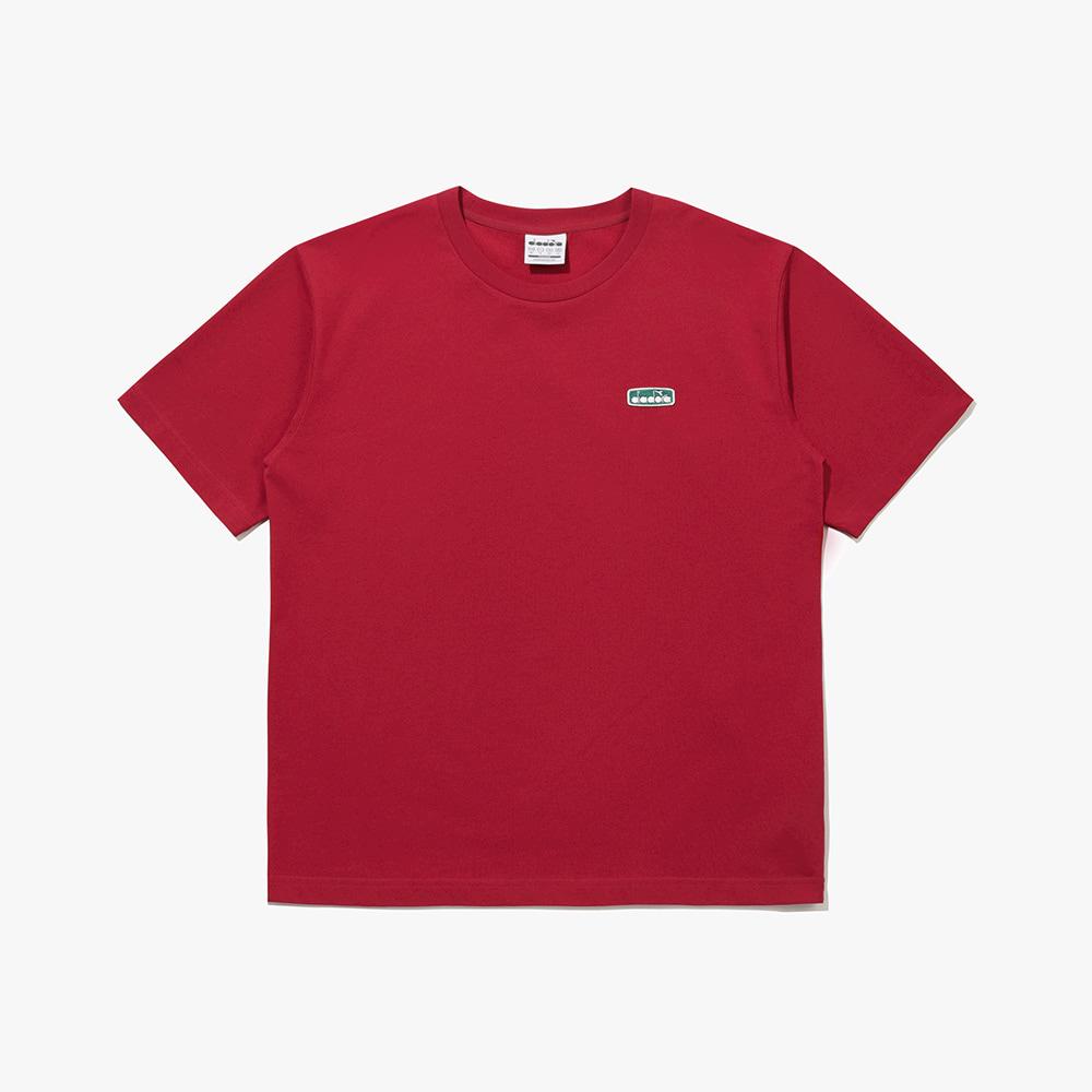 Diadora Comfy Wappen Basic Short Sleeve T-Shirt Red