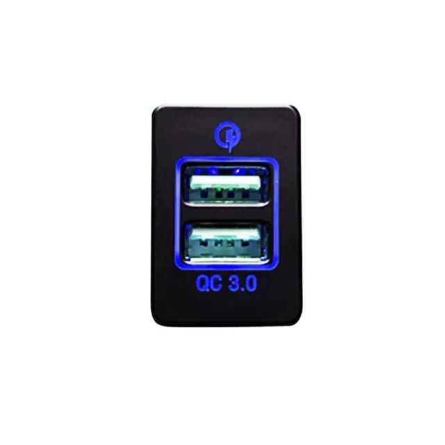 Double USB Socket Fast Car Charger Quick Charge Phone Charging Adapter For Mitsubishi Outlander 3 Xpander Eclipse Cross ASX