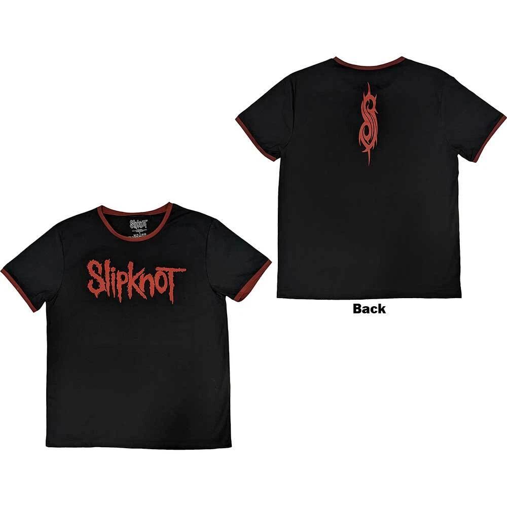 Slipknot  Logo  Black Ringer T shirt - NEW L