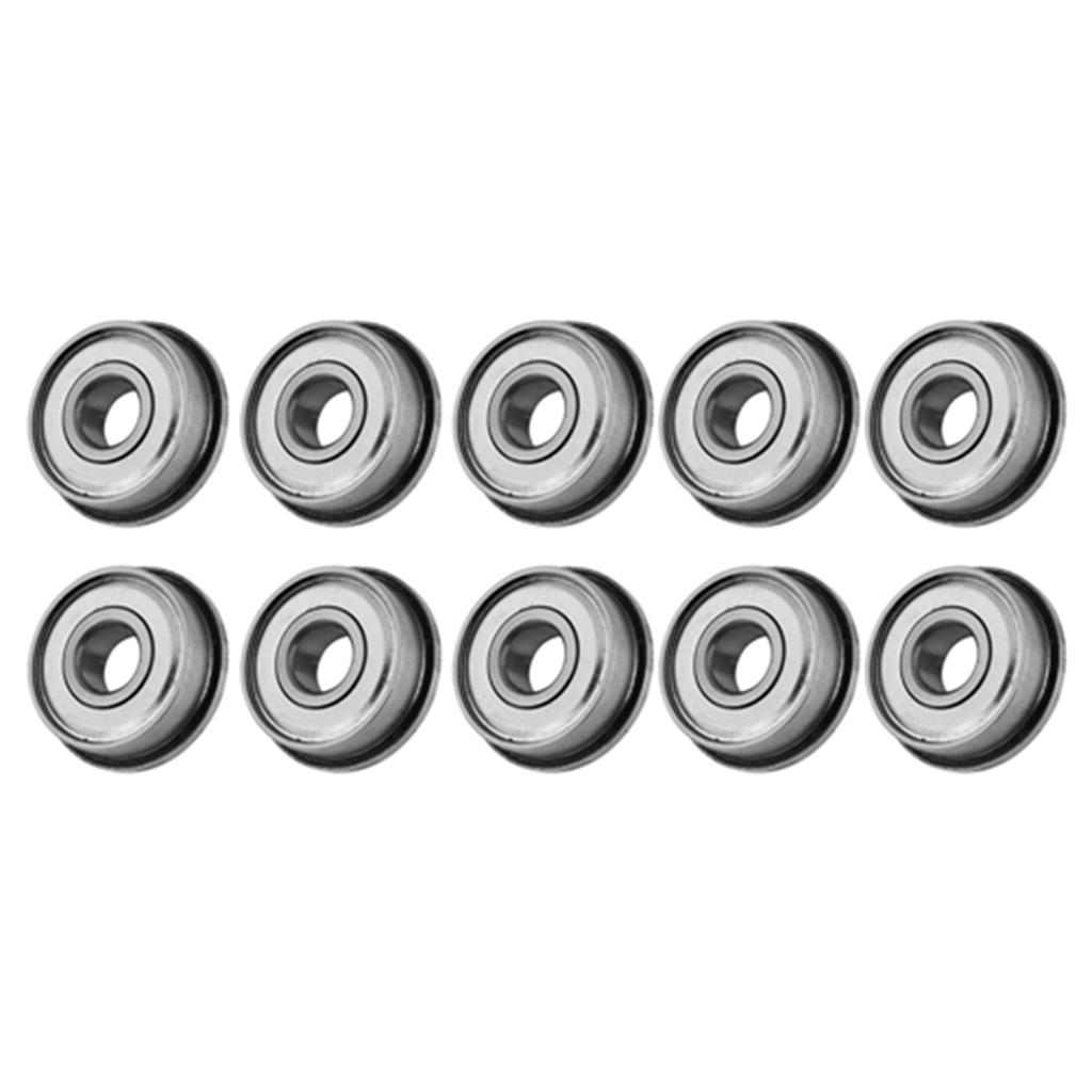 10pcs F608Z Shielded Steel Flanged Miniature Ball Bearings 8*22*7mm