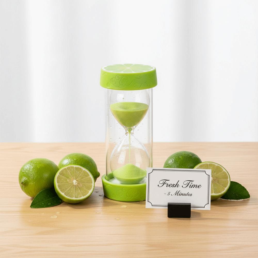 Colorful Fruit Sand Clock Portable Sand Hourglass Timer Novelty 3 Minutes Hourglass Child