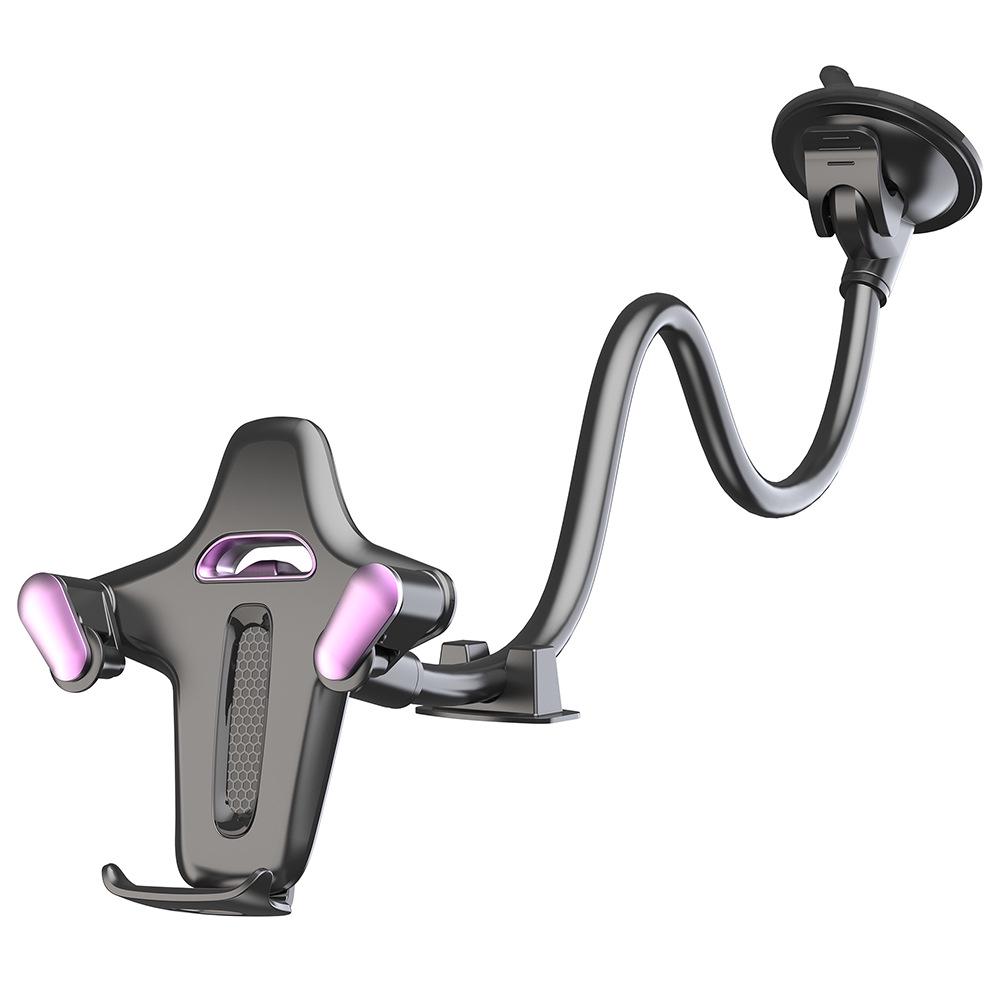 

Multi-Functional Suction Cup Windshield Phone Holder with Extended Soft Hose for Cars, Trucks, Vans, and Buses